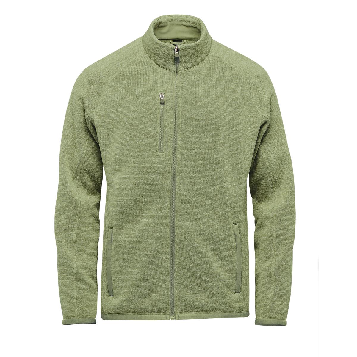 Men's Avalante Full Zip Fleece Jacket - Sage Green Heather - Front