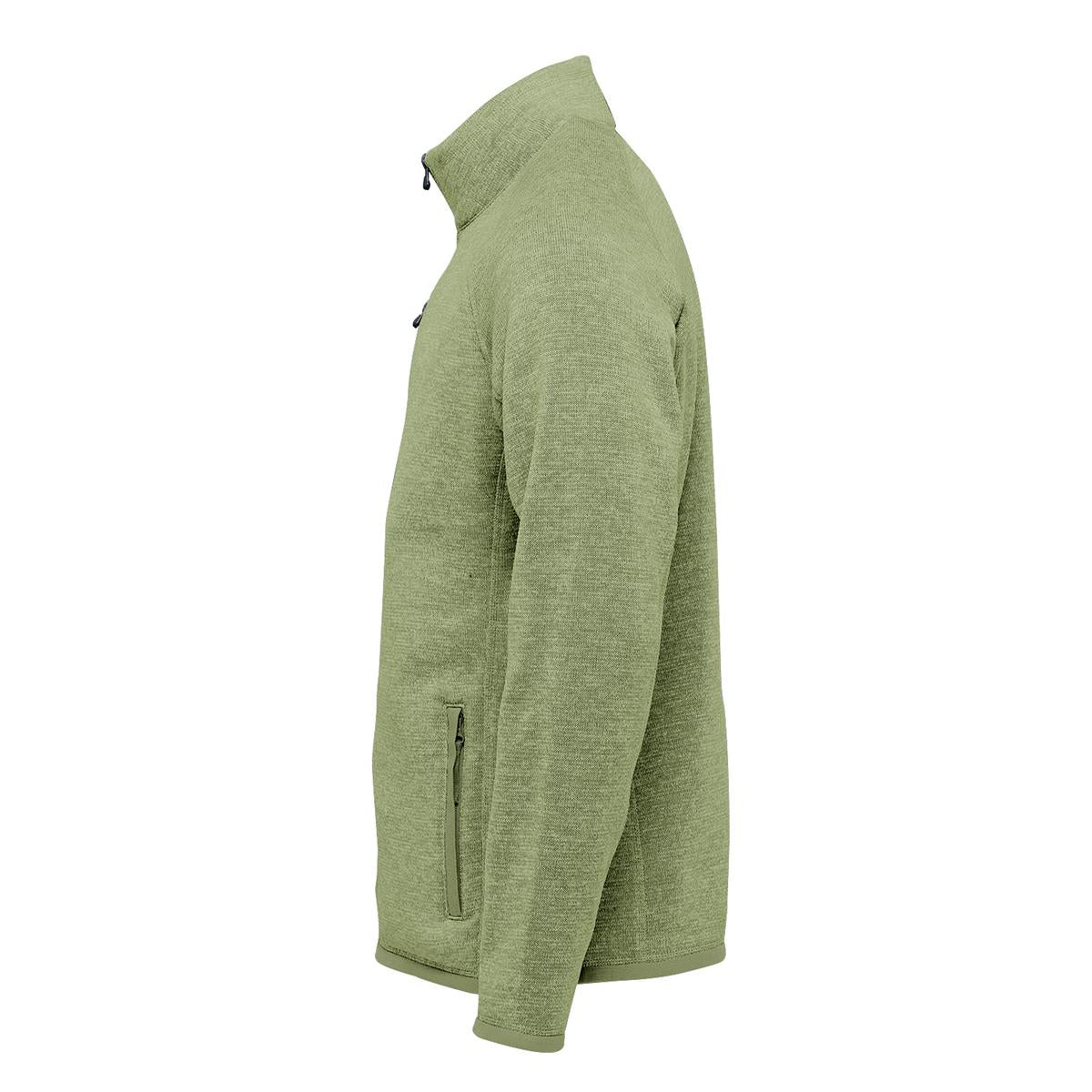 Men's Avalante Full Zip Fleece Jacket - Sage Green Heather - Back