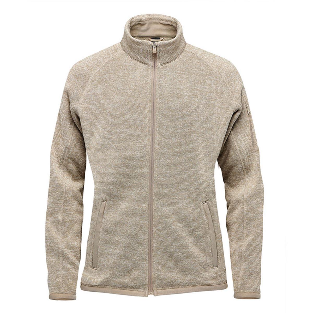 Women's Avalante Full Zip Fleece Jacket - Oatmeal Heather - Front