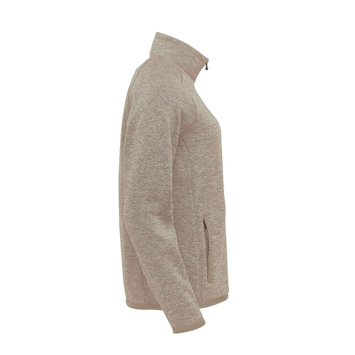 Women's Avalante Full Zip Fleece Jacket - Oatmeal Heather - Back