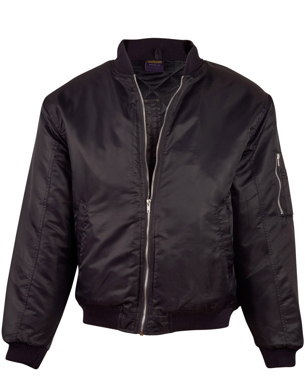 Flying Jacket Unisex - Black - Front