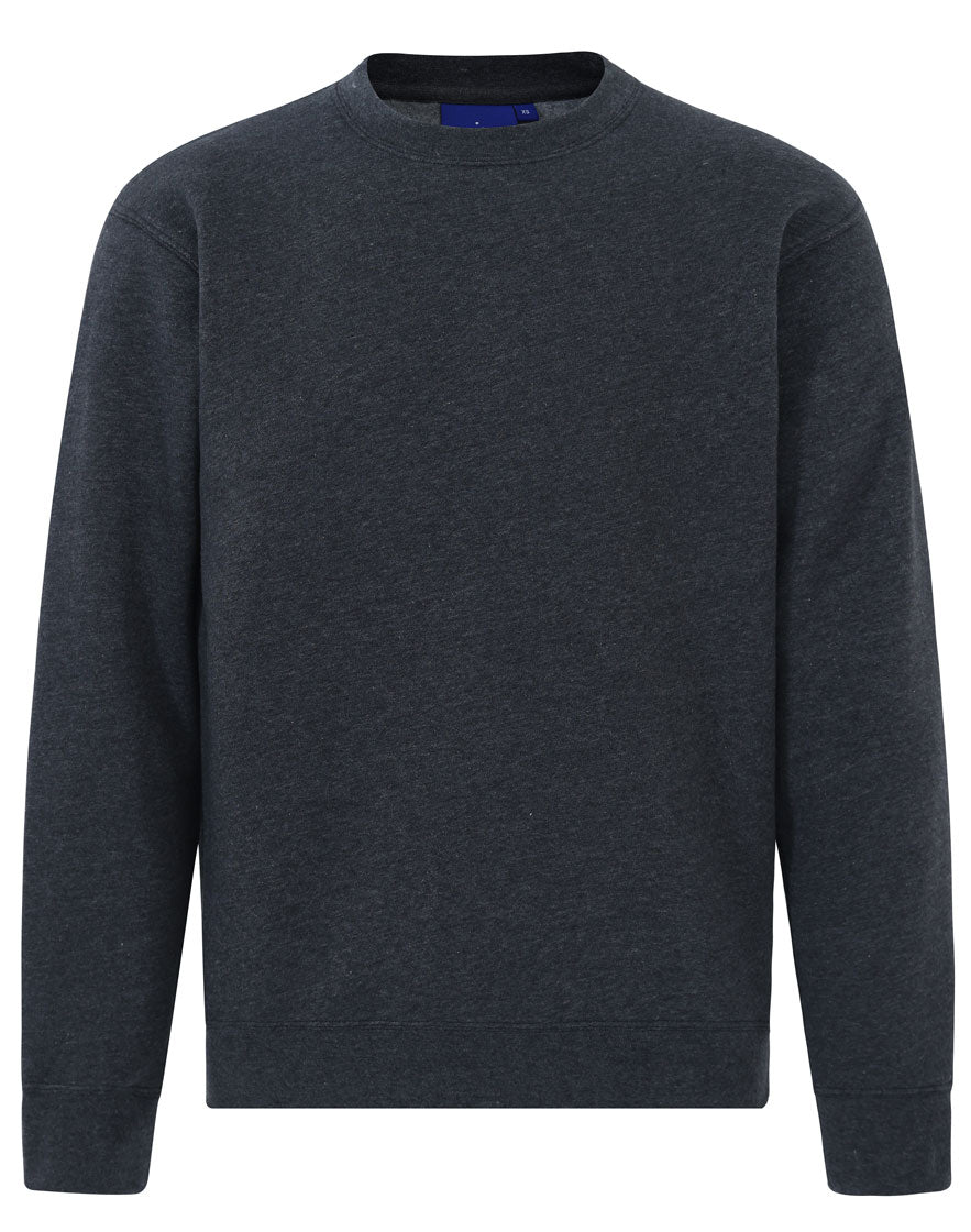 Eagle Top Fleece Sweat- Unisex - Marl Charcoal - Front