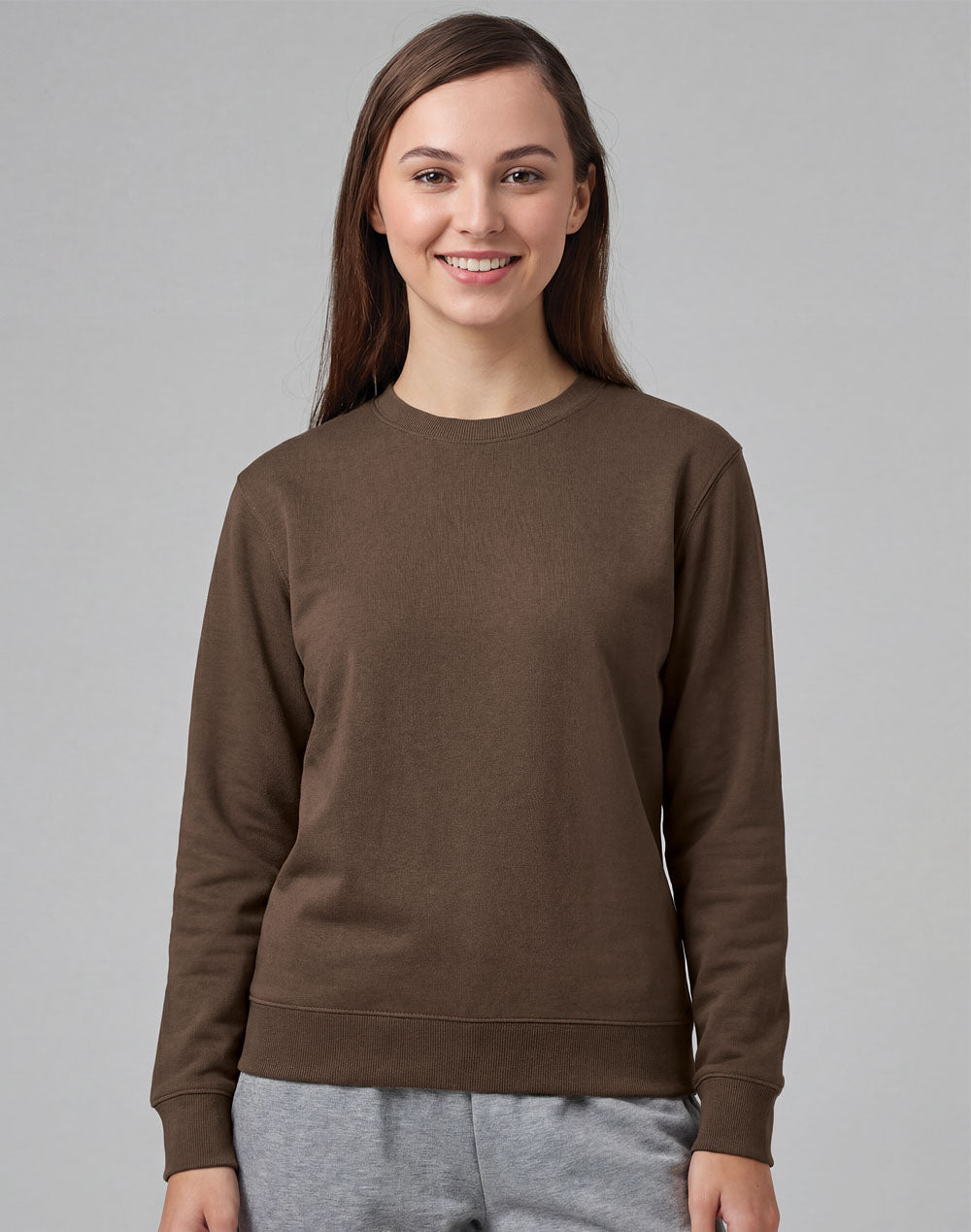 Eagle Top Fleece Sweat- Unisex - Walnut - View
