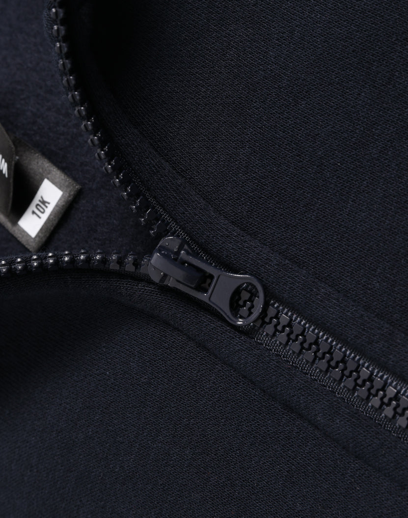 Kids Half Zip Collar Fleece Sweat - Navy - View