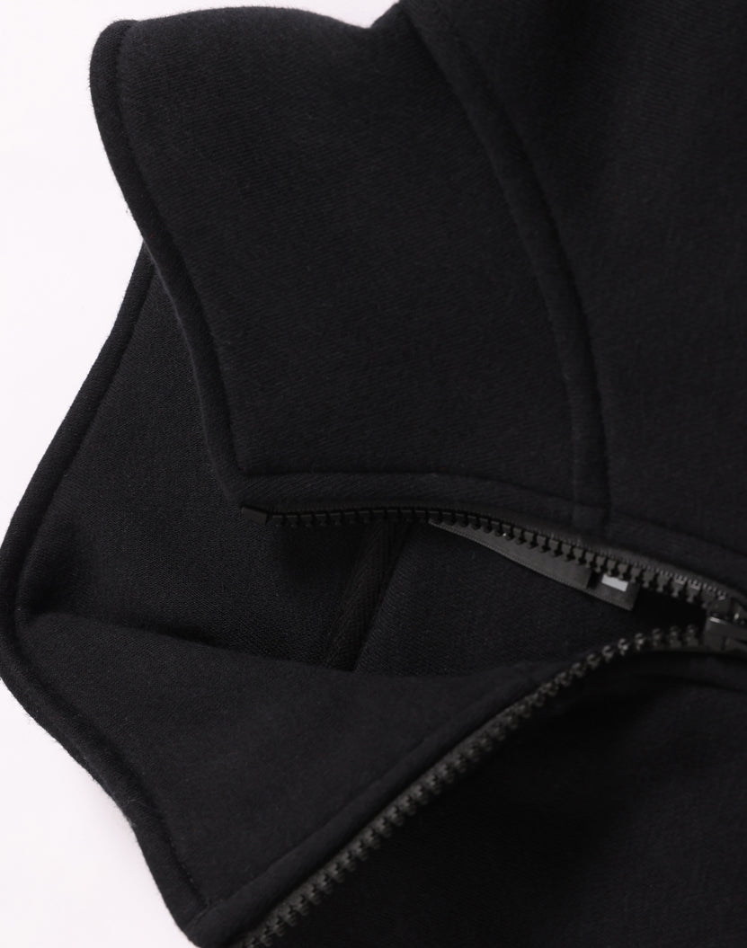 Falcon Fleece Sweat Top Unisex - Black - View