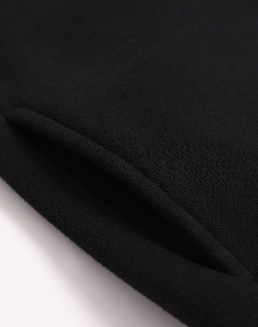 Falcon Fleece Sweat Top Unisex - Black - View