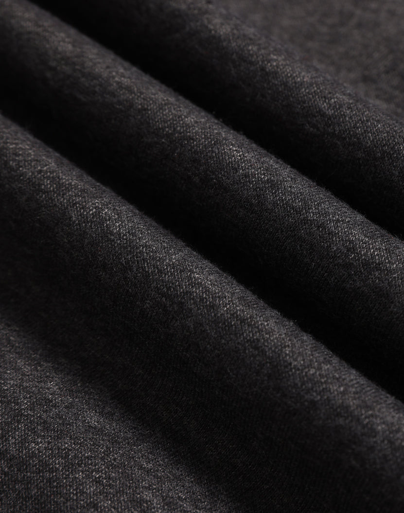 Falcon Fleece Sweat Top Unisex - Marl Charcoal - Fabric