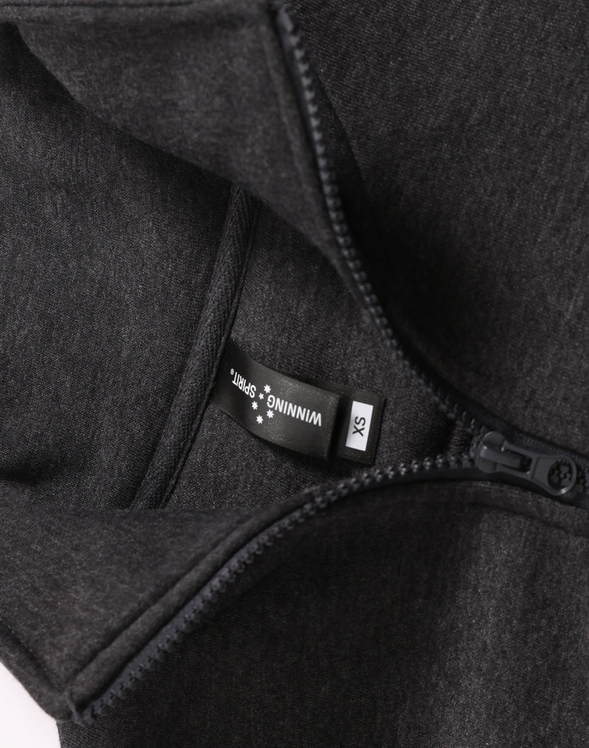 Falcon Fleece Sweat Top Unisex - Marl Charcoal - View