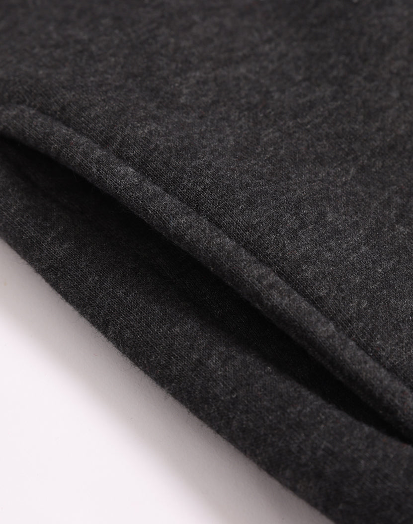 Falcon Fleece Sweat Top Unisex - Marl Charcoal - View