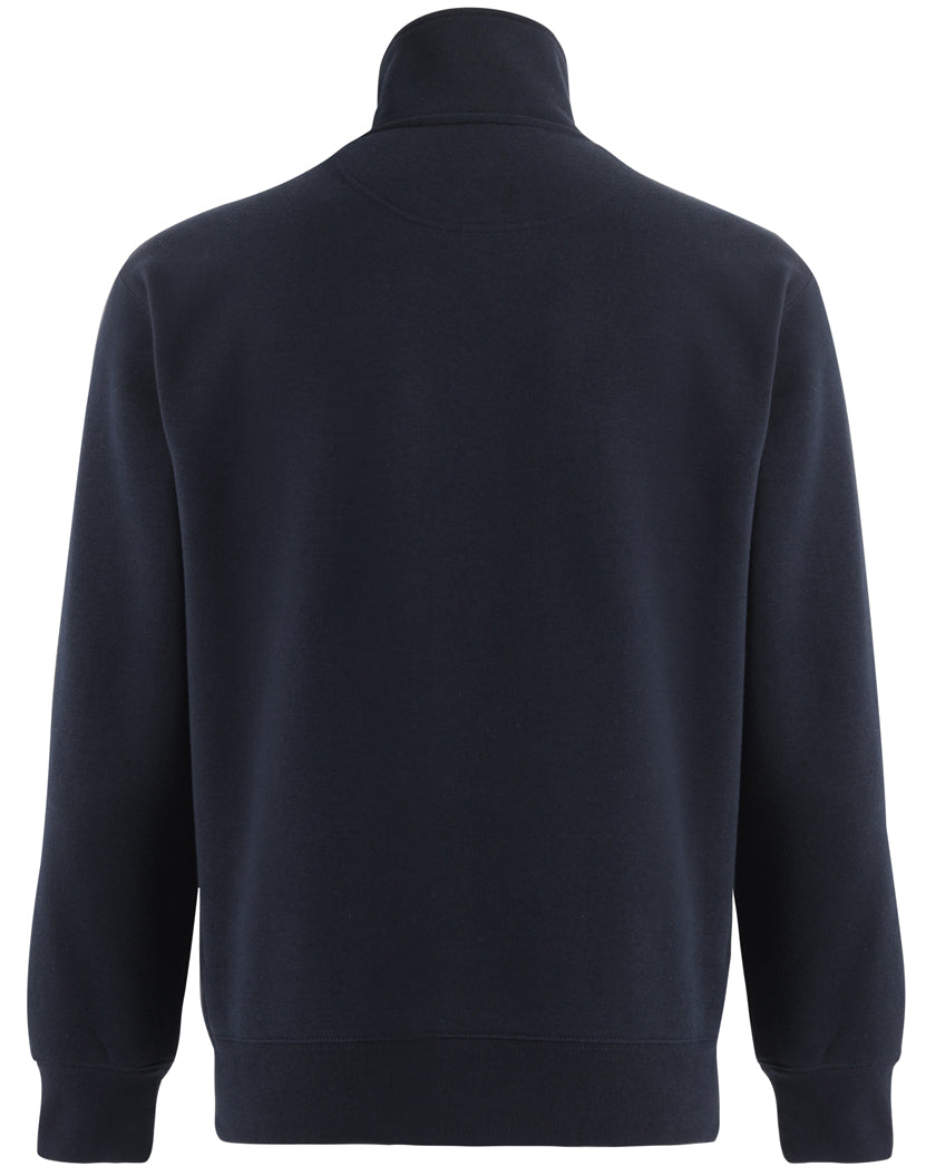 Falcon Fleece Sweat Top Unisex - Navy - Back