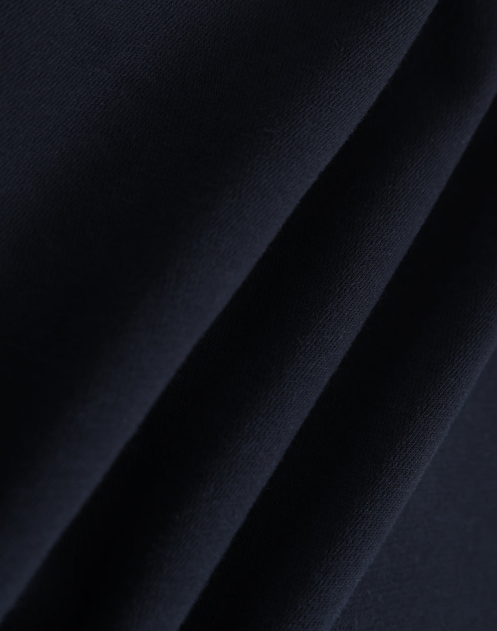 Falcon Fleece Sweat Top Unisex - Navy - Fabric