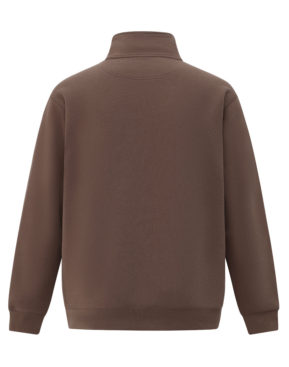 Falcon Fleece Sweat Top Unisex - Walnut - Back