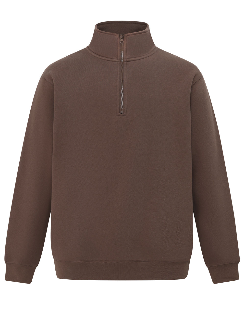Falcon Fleece Sweat Top Unisex - Walnut - Front