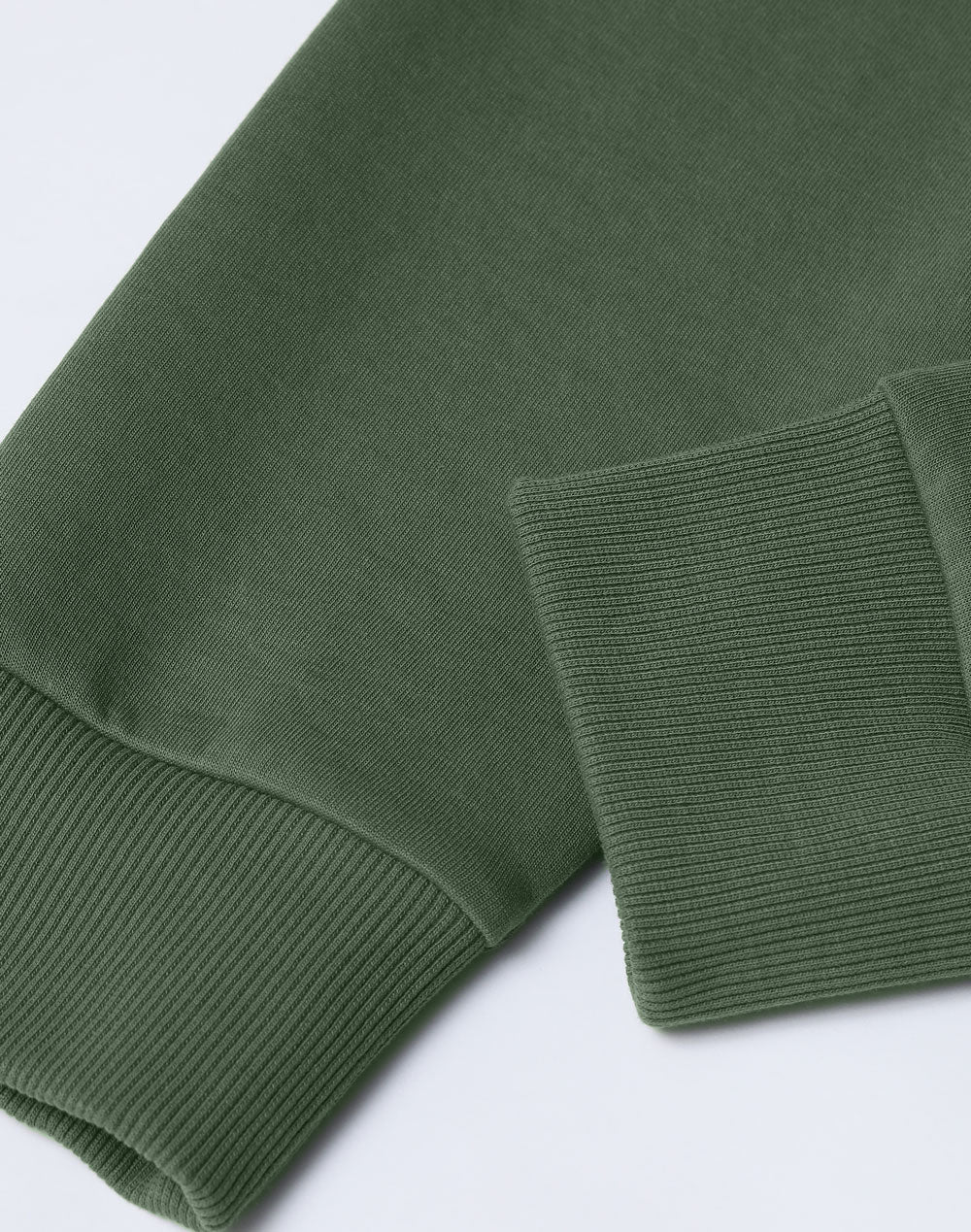 Airlayered CVC Crew Neck Sweater Unisex - Army Green - View