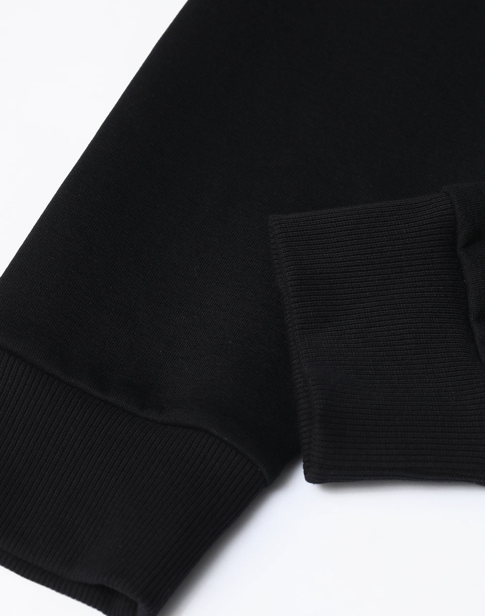 Airlayered CVC Crew Neck Sweater Unisex - Black - View