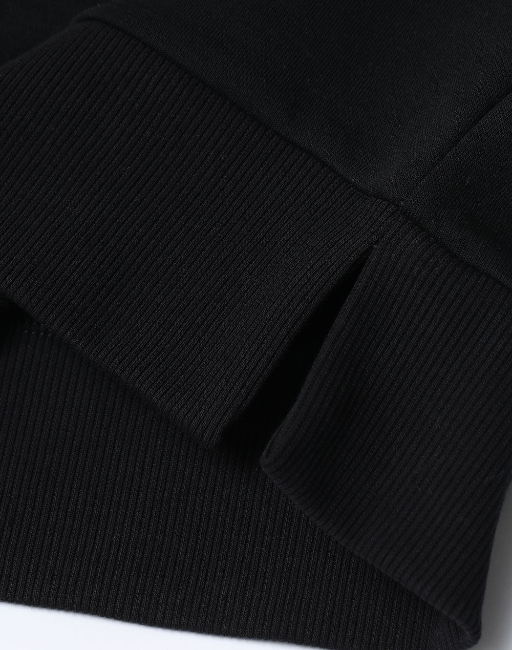 Airlayered CVC Crew Neck Sweater Unisex - Black - View