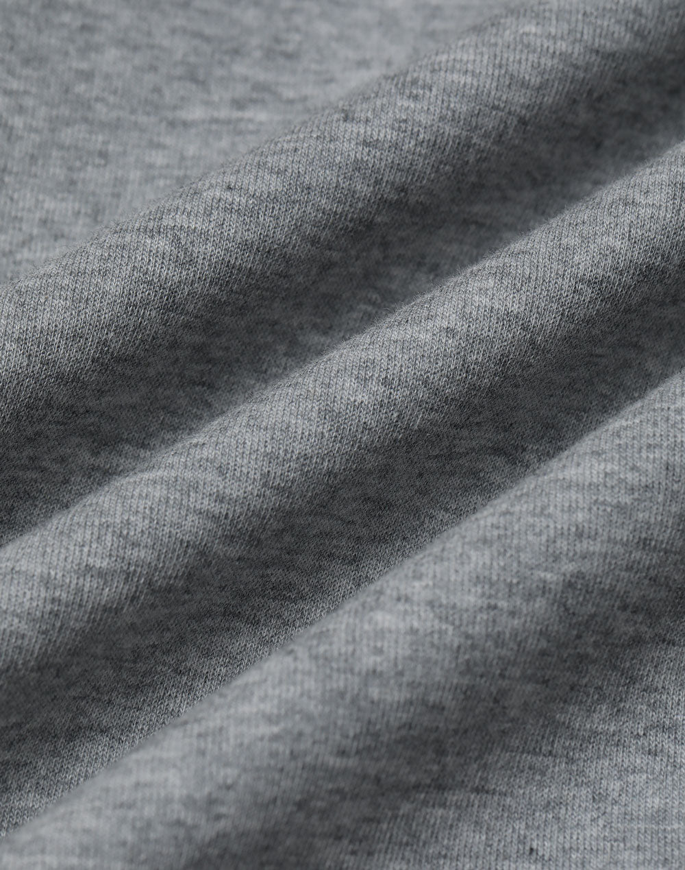 Airlayered CVC Crew Neck Sweater Unisex - Grey - Fabric