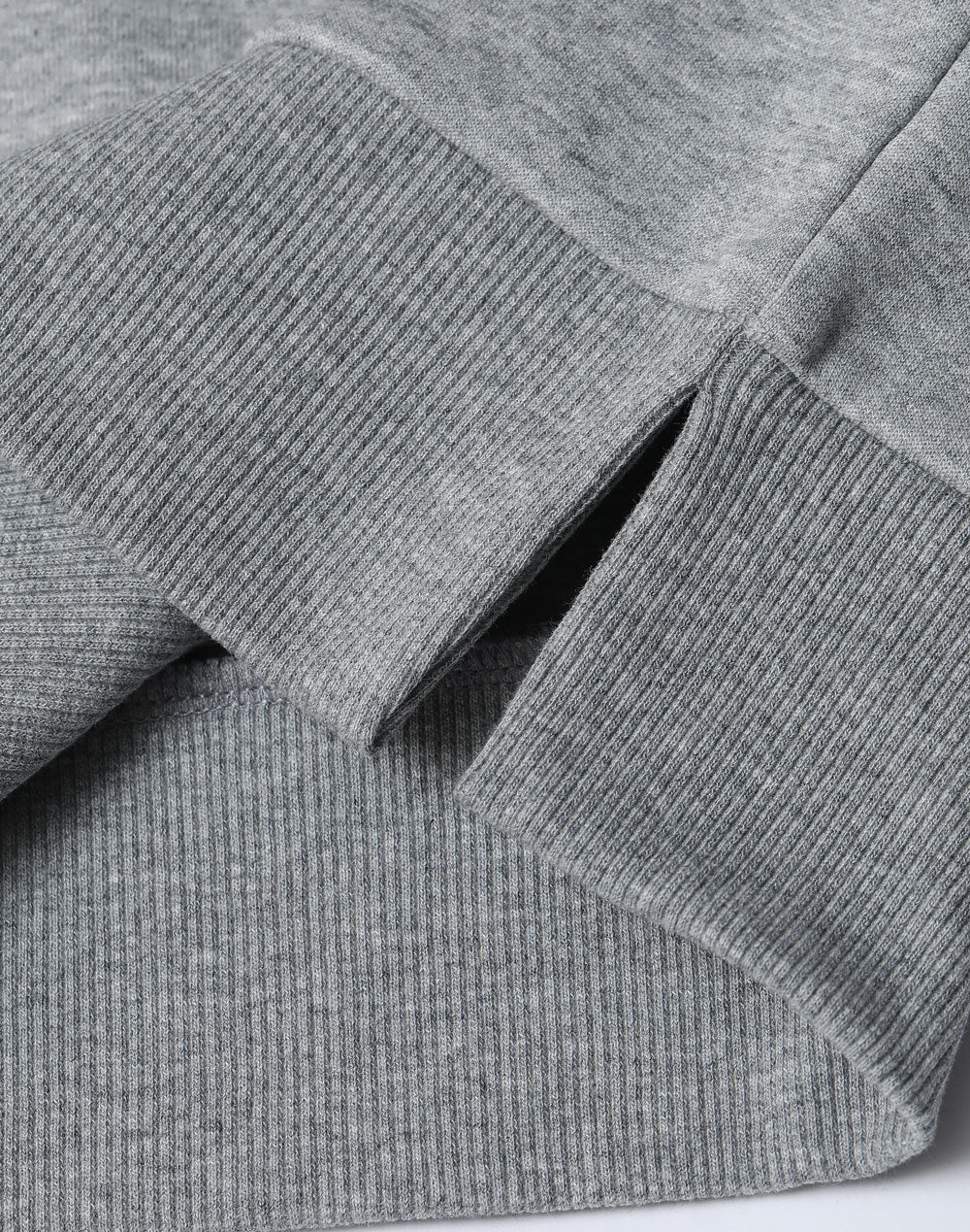 Airlayered CVC Crew Neck Sweater Unisex - Grey - View