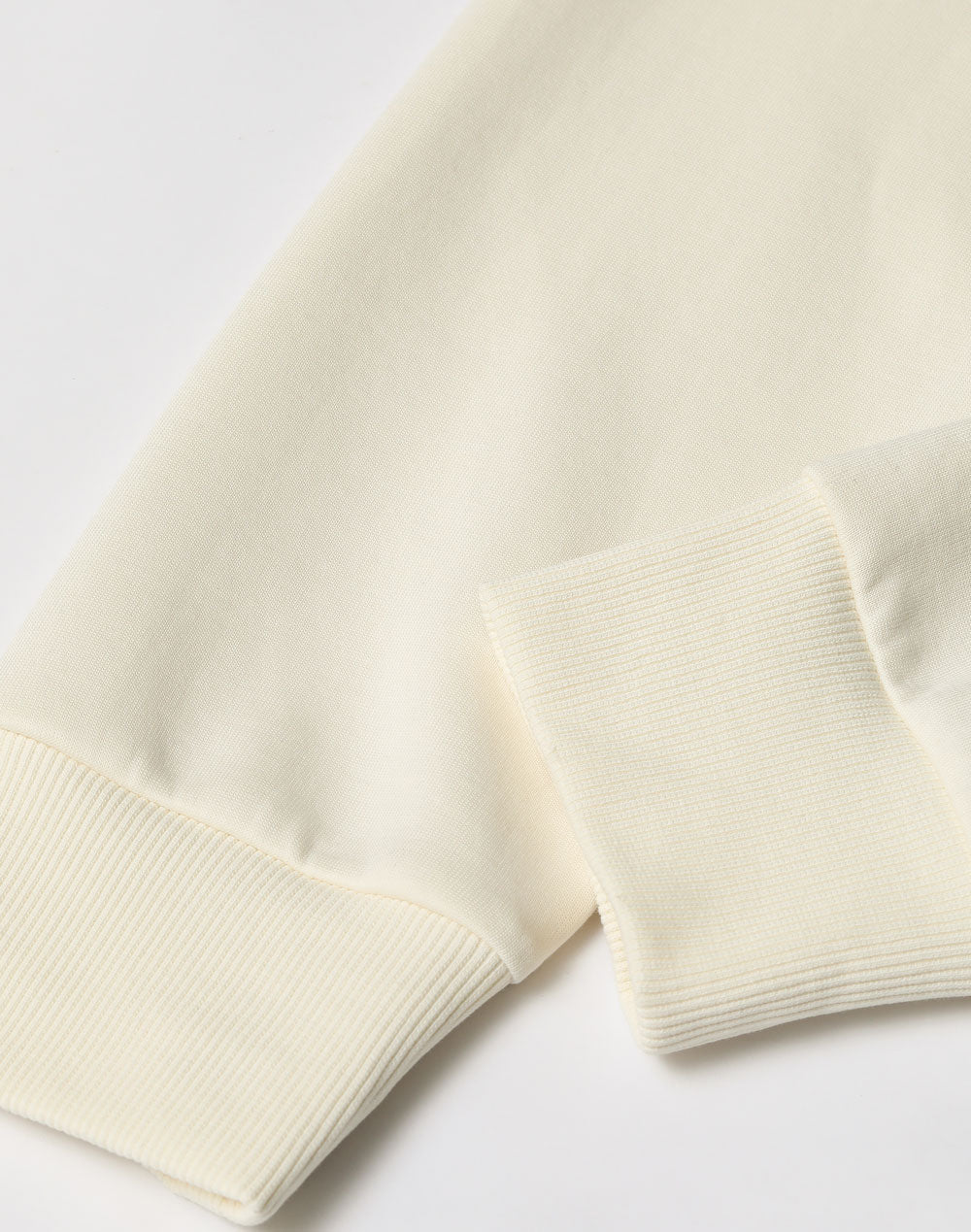Airlayered CVC Crew Neck Sweater Unisex - Natural - View