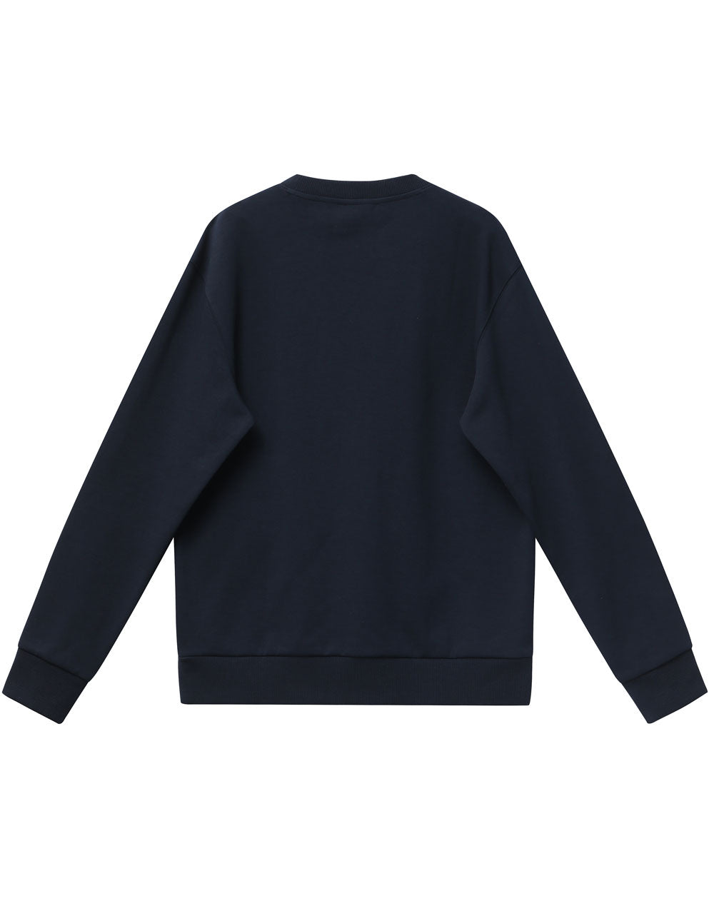 Airlayered CVC Crew Neck Sweater Unisex - Navy - Back