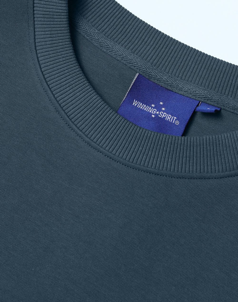 Airlayered CVC Crew Neck Sweater Unisex - Slate Blue - View