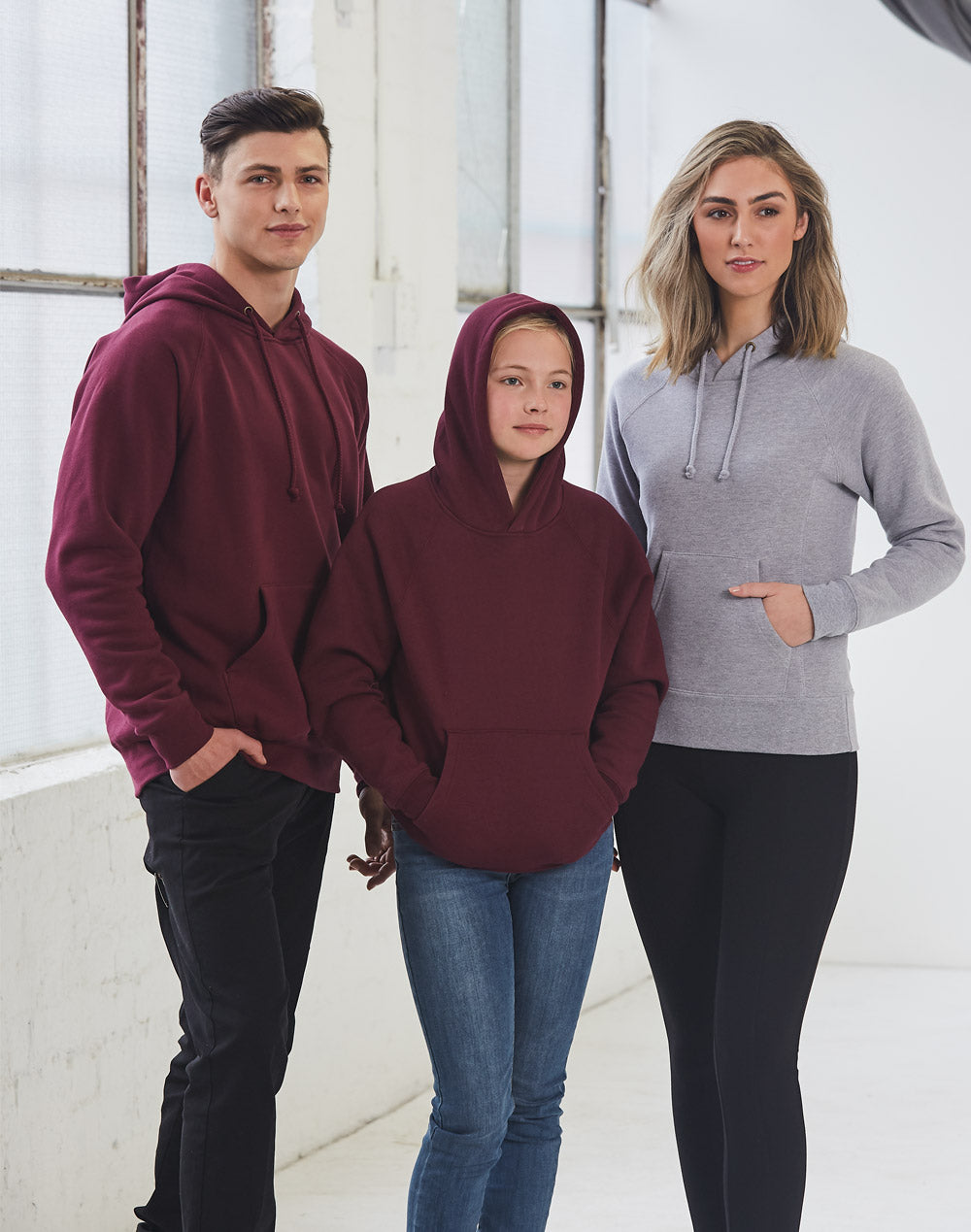 Warm Hug Fleecy Hoodie Men's - Maroon - View