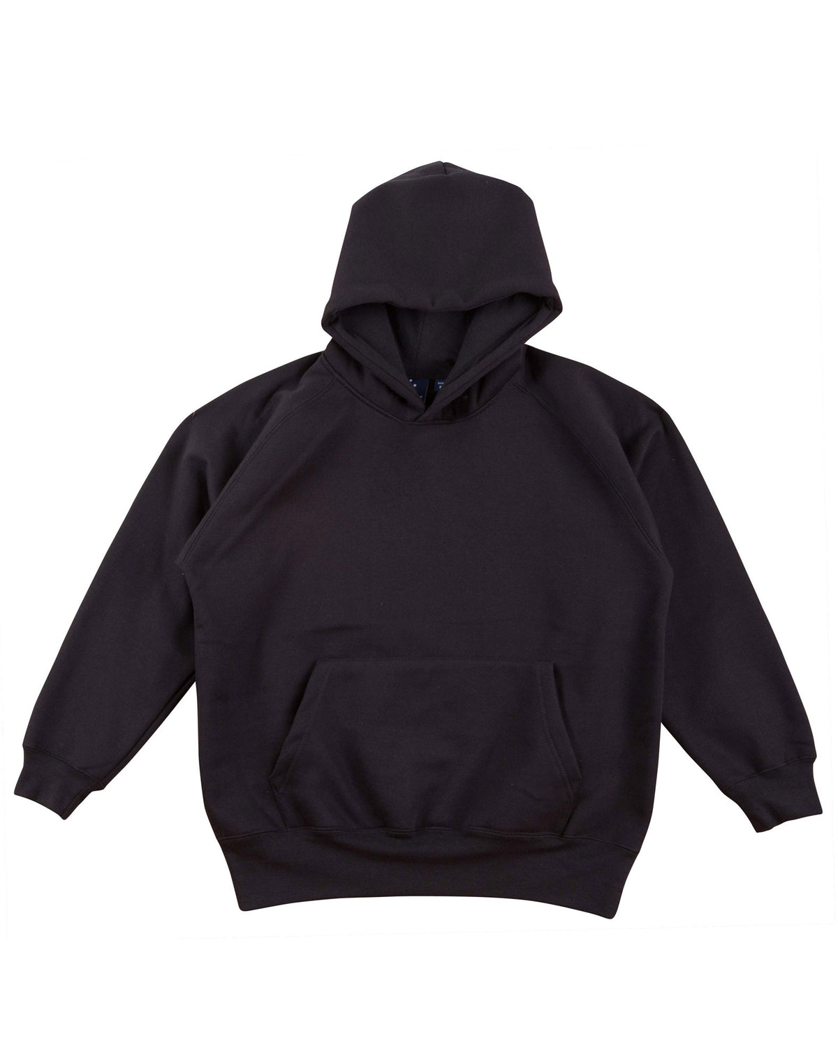 Warm Hug Kids' Fleece Hoodie - Black - Front