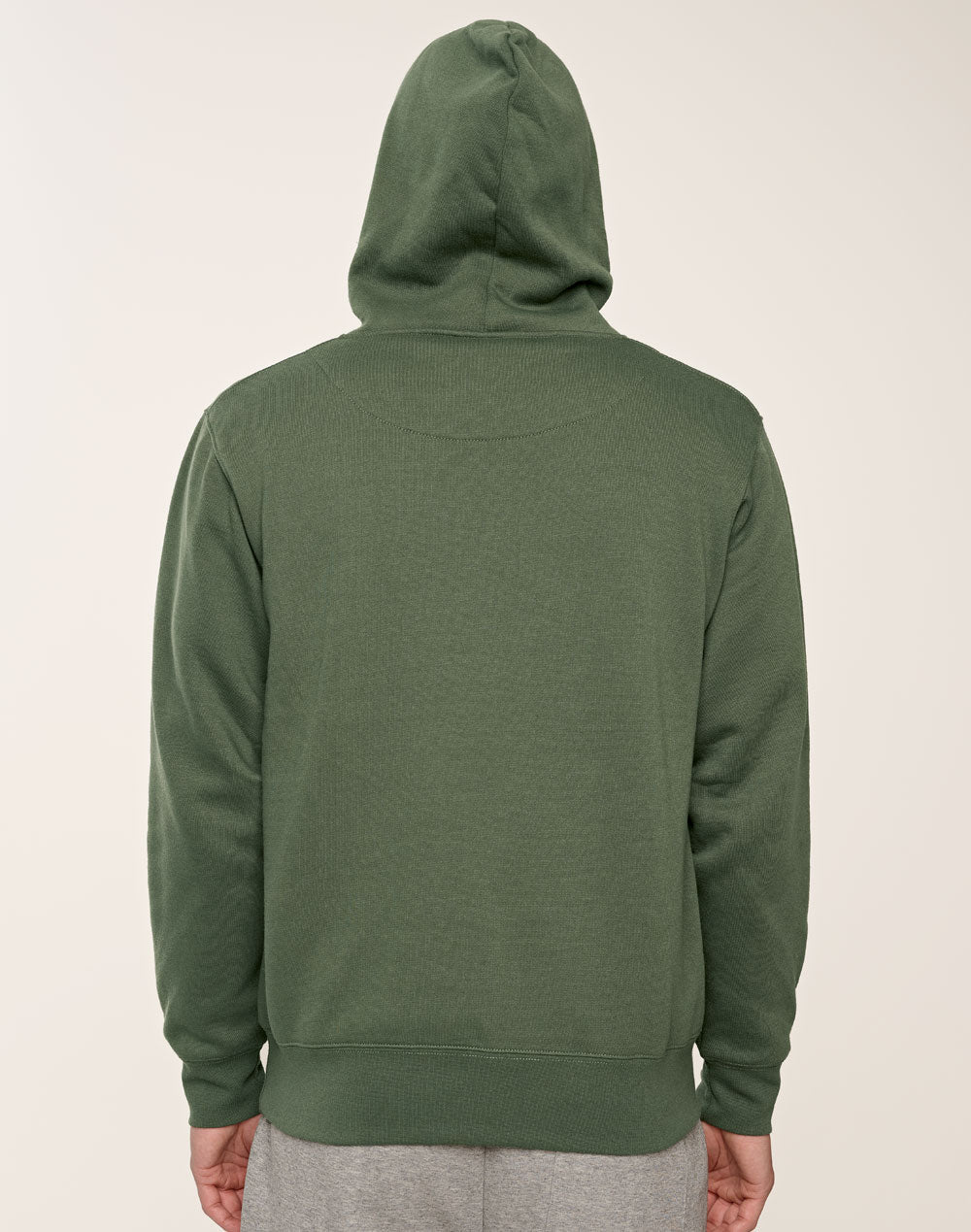 Passion Fleece Hoodie - Unisex - Army Green/Army Green - Back