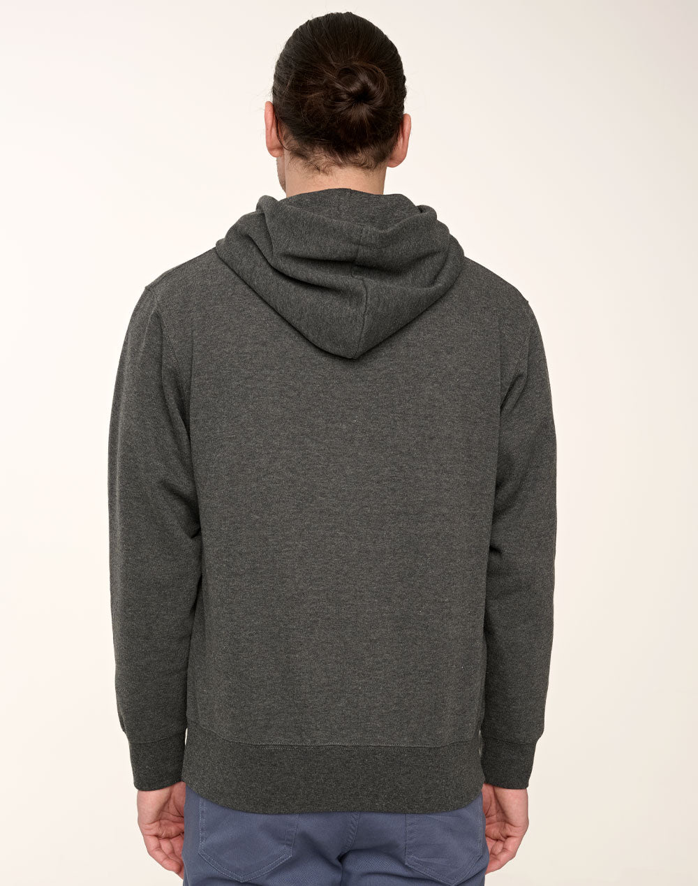 Passion Fleece Hoodie - Unisex - Marl Charcoal/Marl Charcoal - Back