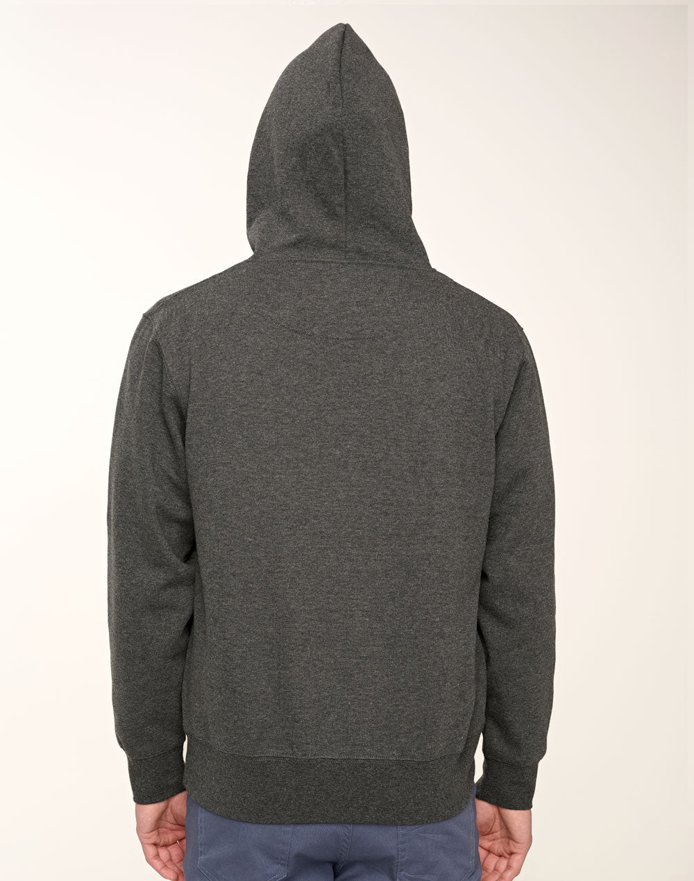 Passion Fleece Hoodie - Unisex - Marl Charcoal/Marl Charcoal - Back