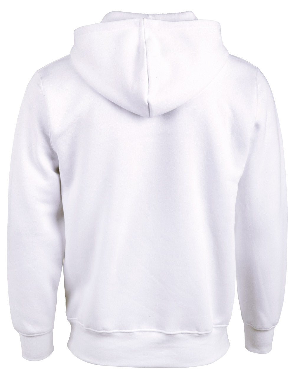 Passion Fleece Hoodie - Unisex - White/White - Back