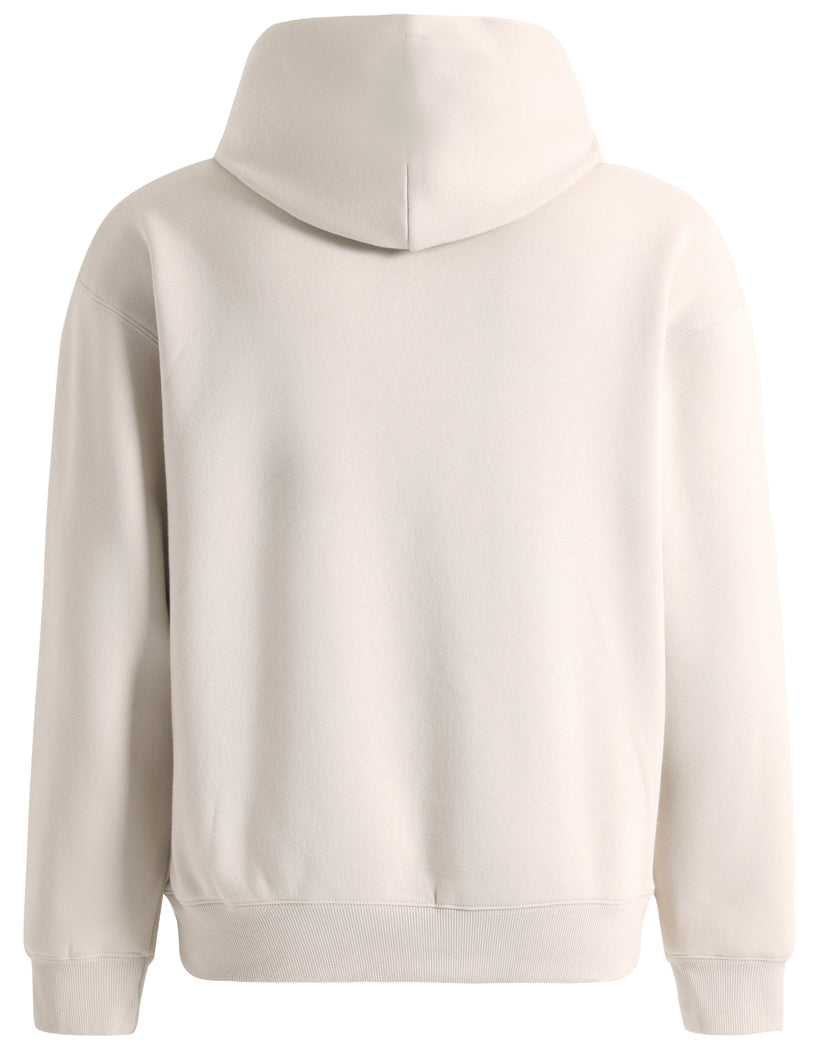 Unisex Premium Fleece Oversized Hoodie - Bone - Back