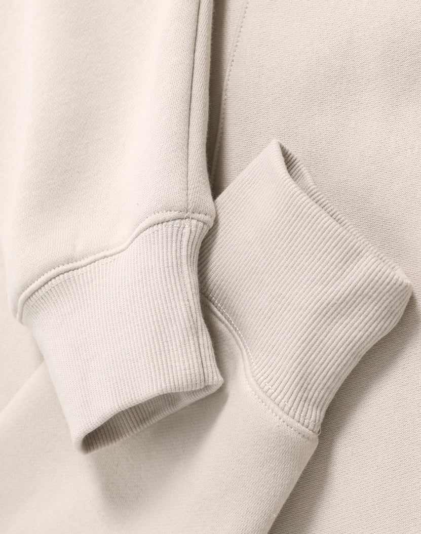 Unisex Premium Fleece Oversized Hoodie - Bone - View