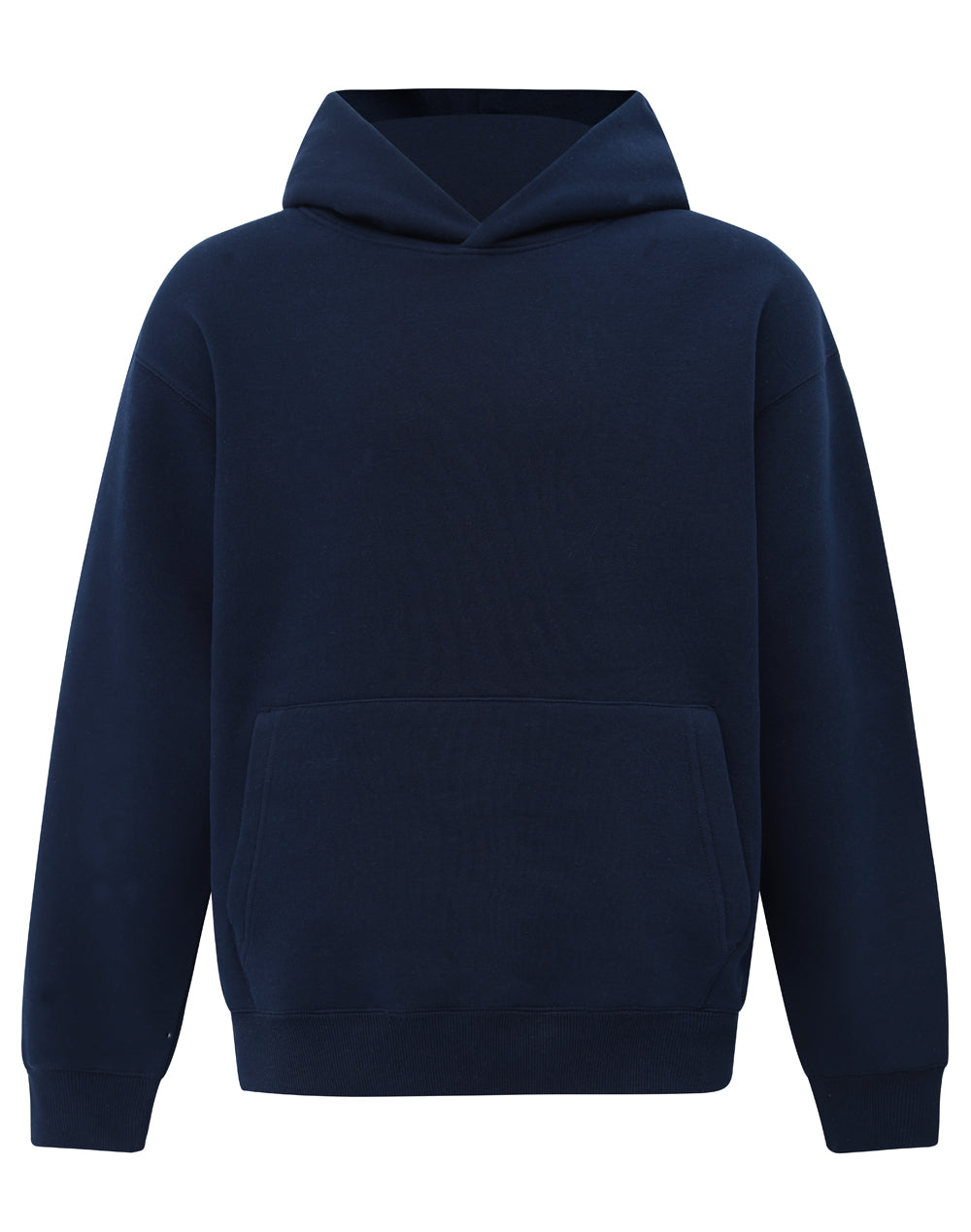 Unisex Premium Fleece Oversized Hoodie - Navy - Front