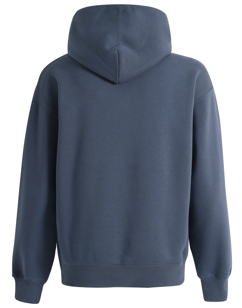 Unisex Premium Fleece Oversized Hoodie - Slate Blue - Back