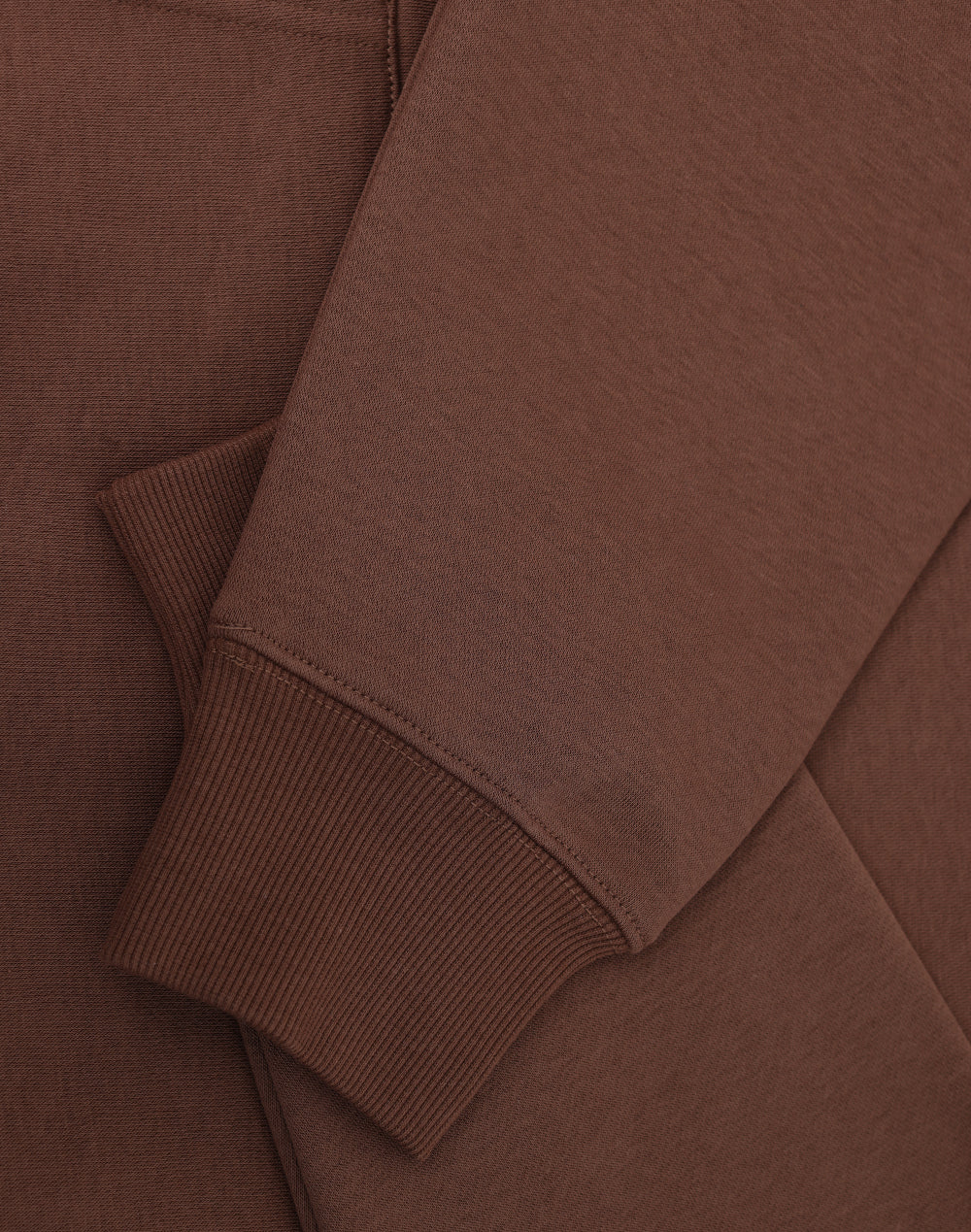 Unisex Premium Fleece Oversized Hoodie - Walnut - View