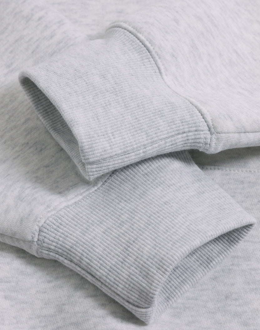 Unisex Premium Fleece Oversized Hoodie - White Marl - View