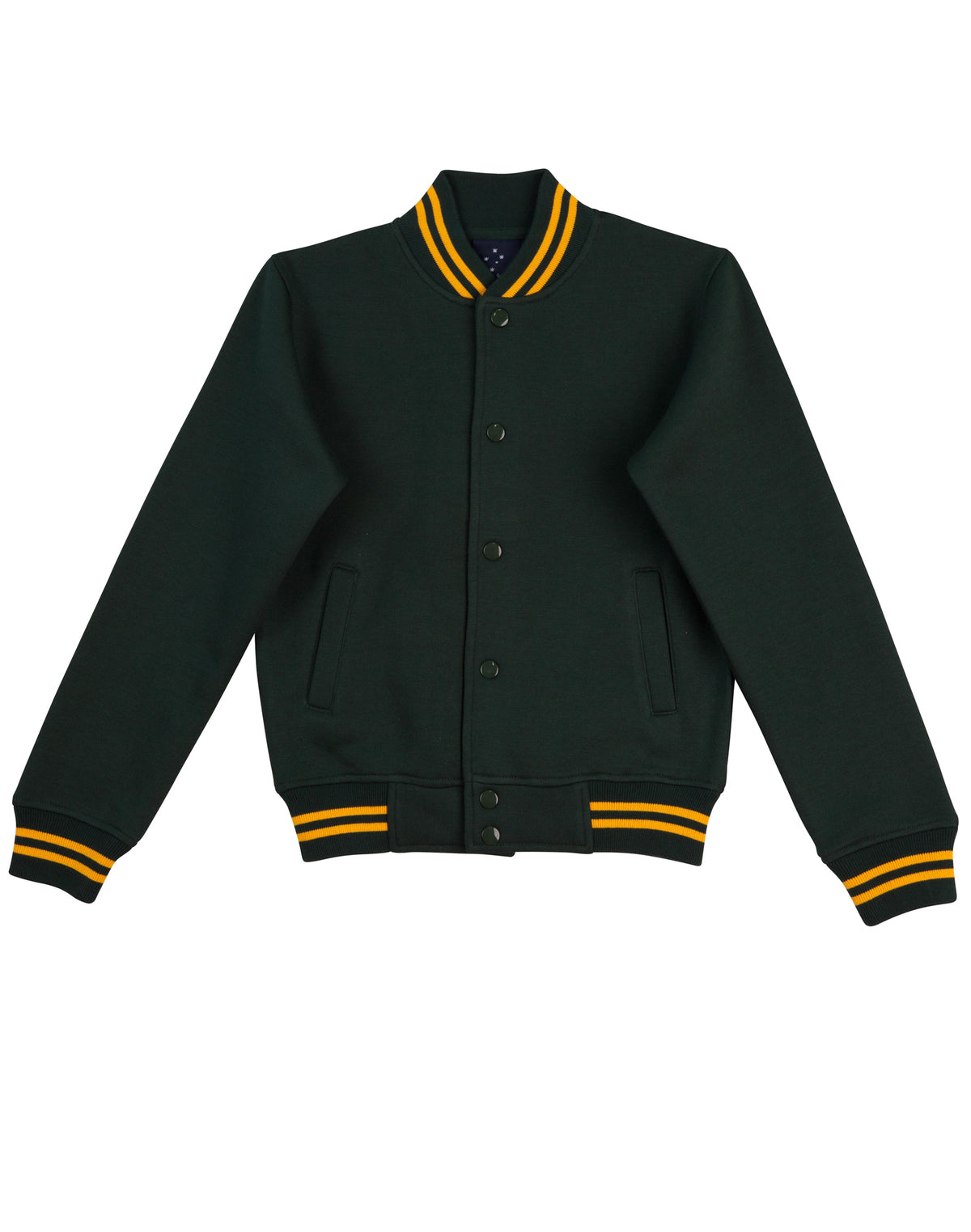 Fleece Letterman Kids' - Bottle/Gold - Front
