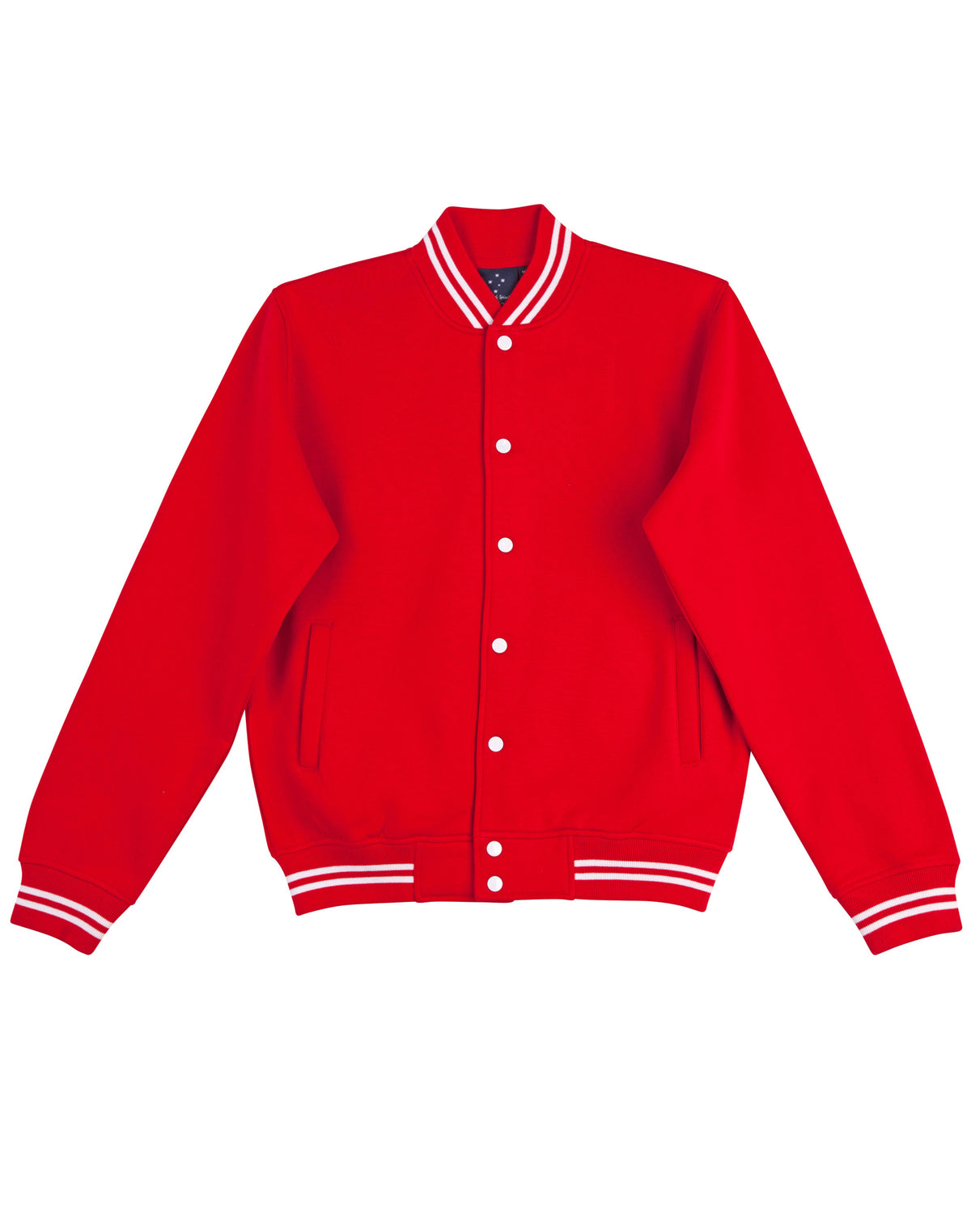 Fleece Letterman Kids' - Red/White - Front
