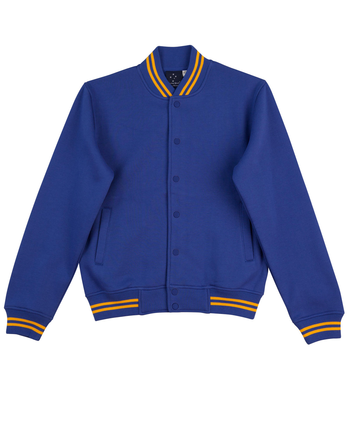 Fleece Letterman Kids' - Royal/Gold - Front