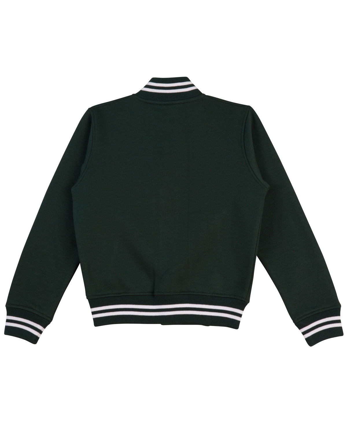 Fleece Letterman - Unisex - Bottle/White - Back