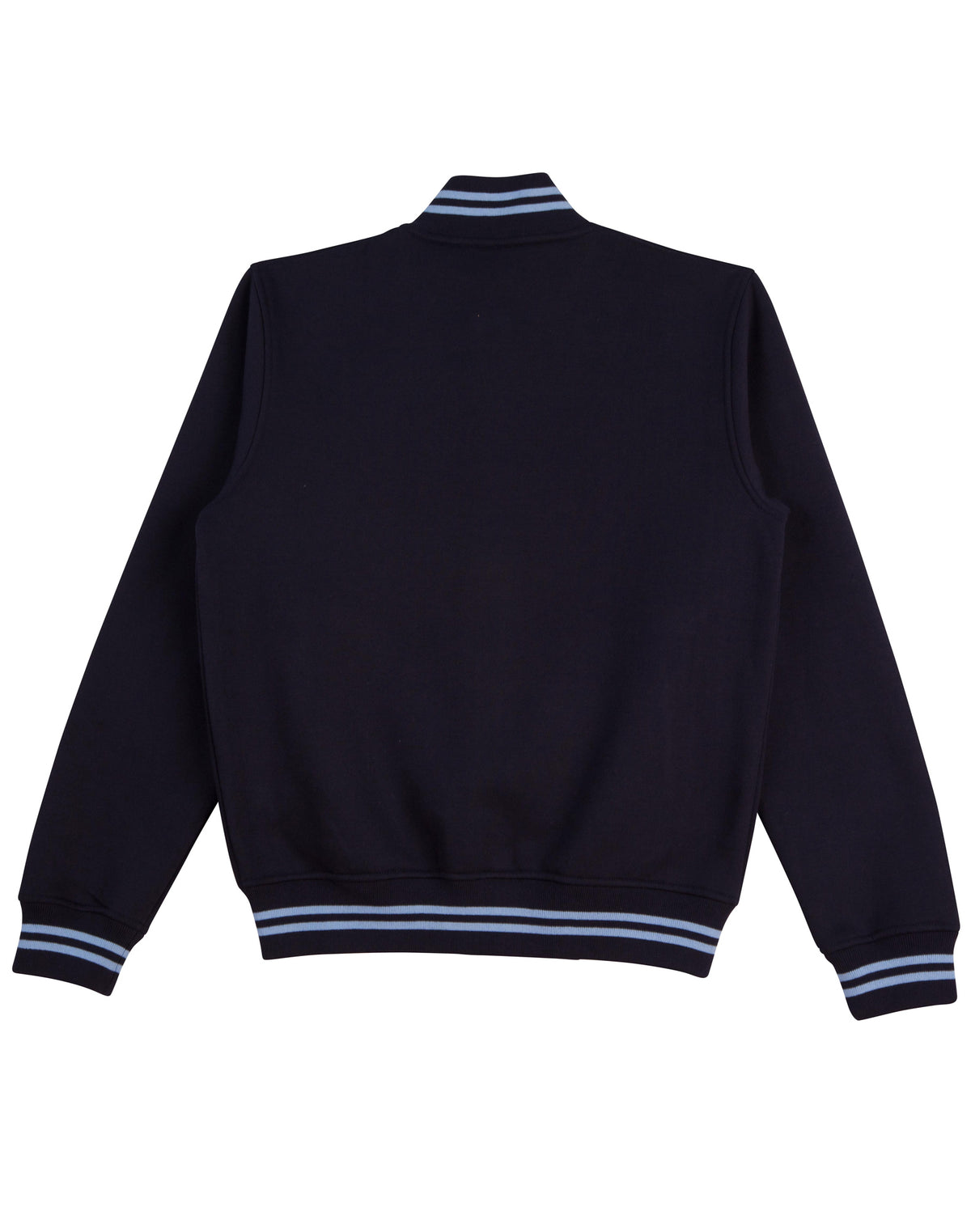 Fleece Letterman - Unisex - Navy/Skyblue - Back