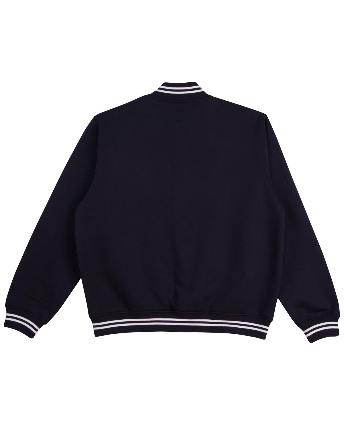 Fleece Letterman - Unisex - Navy/White - Back