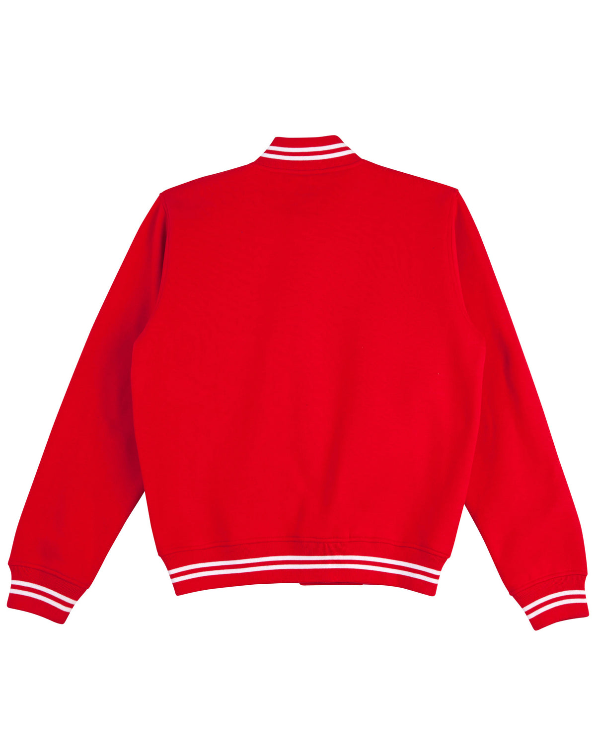 Fleece Letterman - Unisex - Red/White - Back