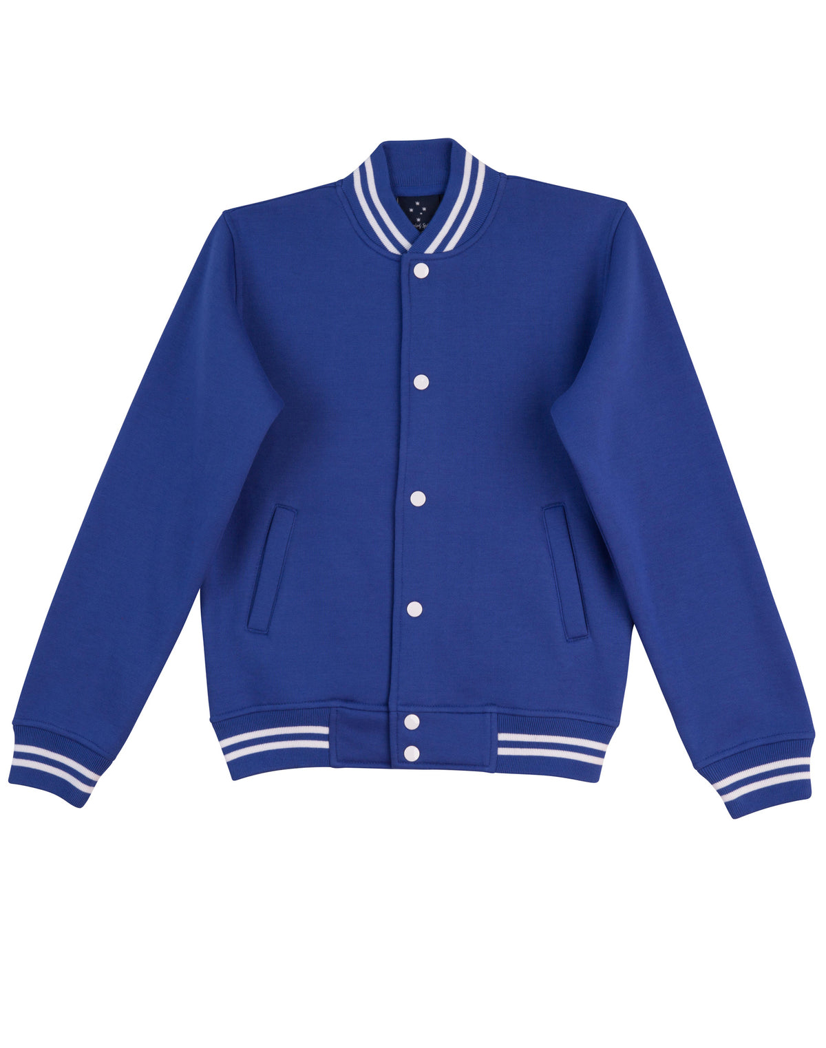 Fleece Letterman - Unisex - Royal/White - Front