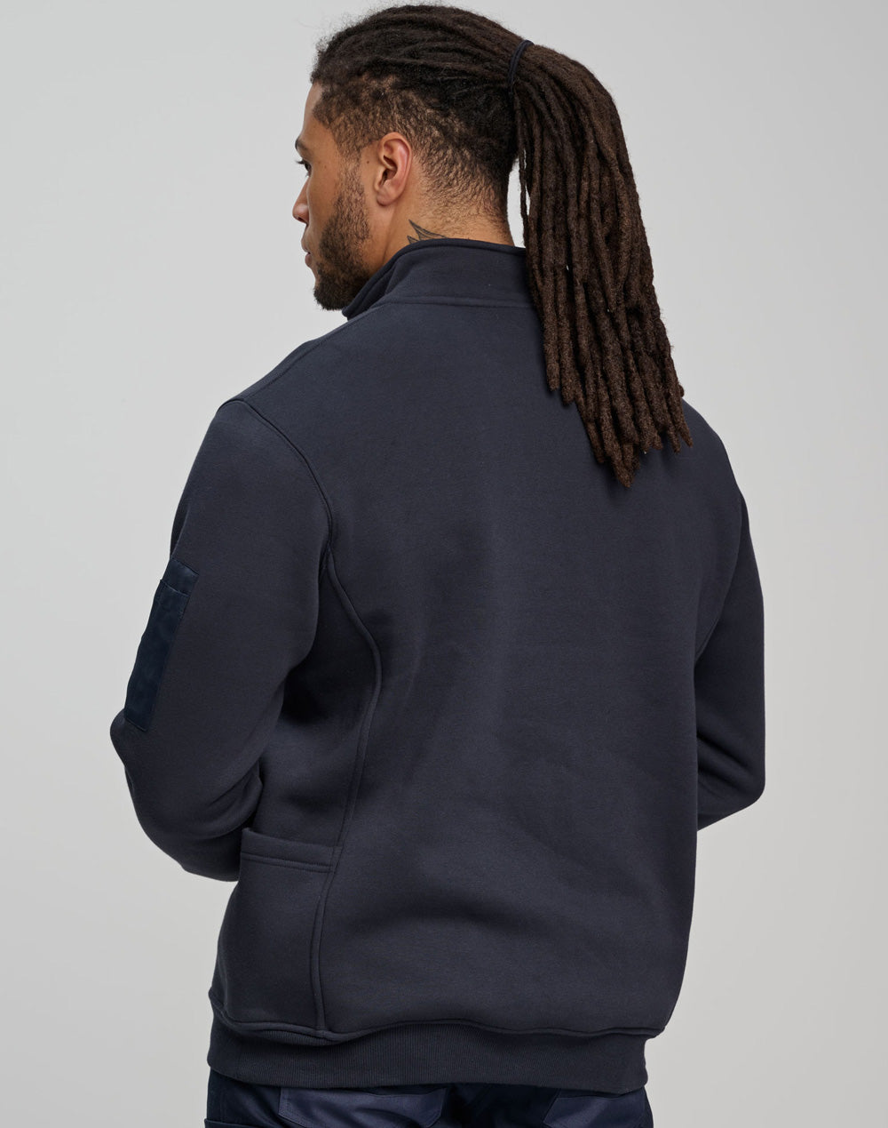 Unisex Premium Fleece Half Zip Work Sweat - view