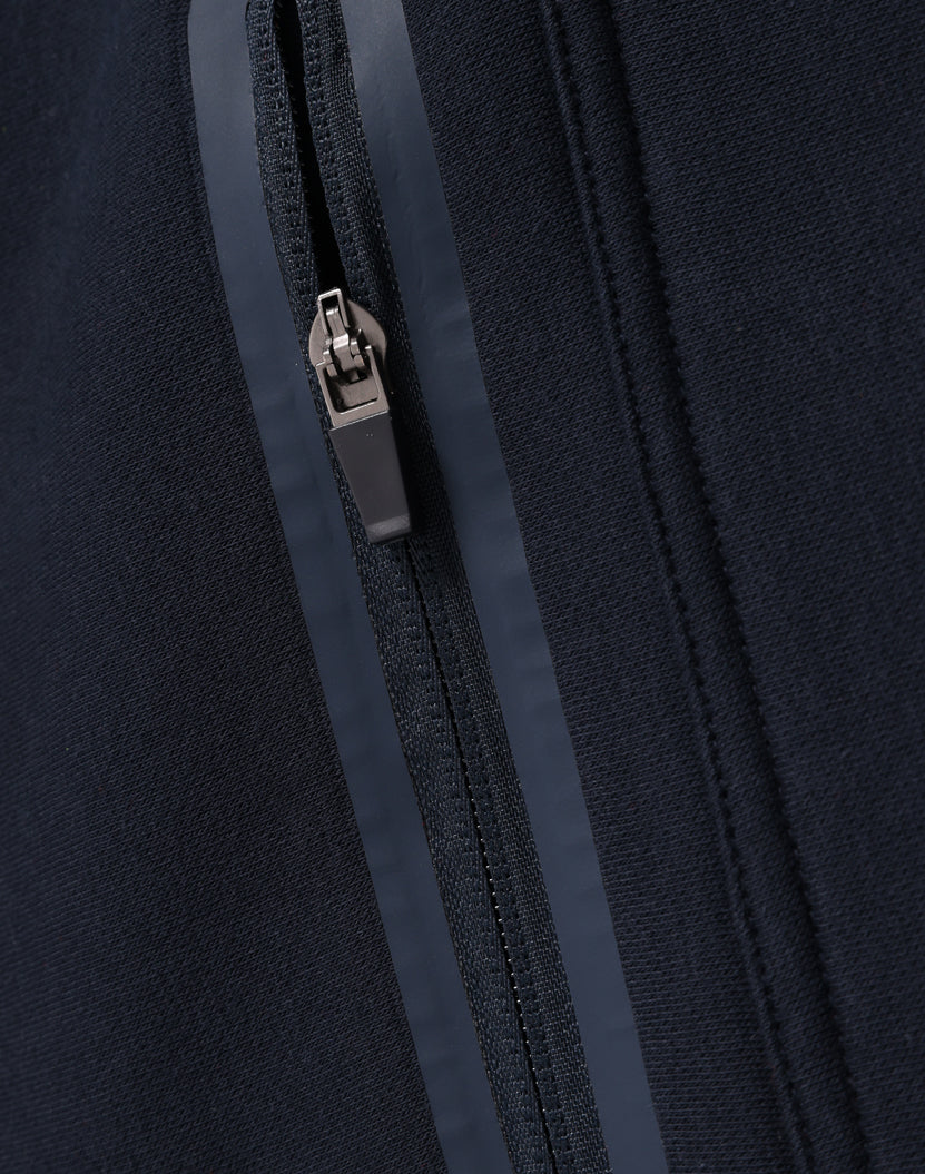 Unisex Premium Fleece Half Zip Work Sweat - Navy - View