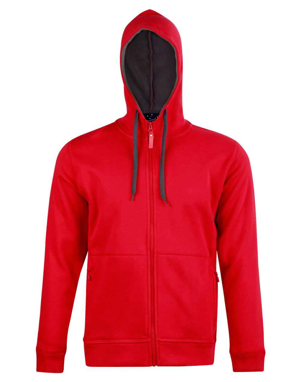 Passion Pursuit Hoodie Men's - Red/Charcoal - Front