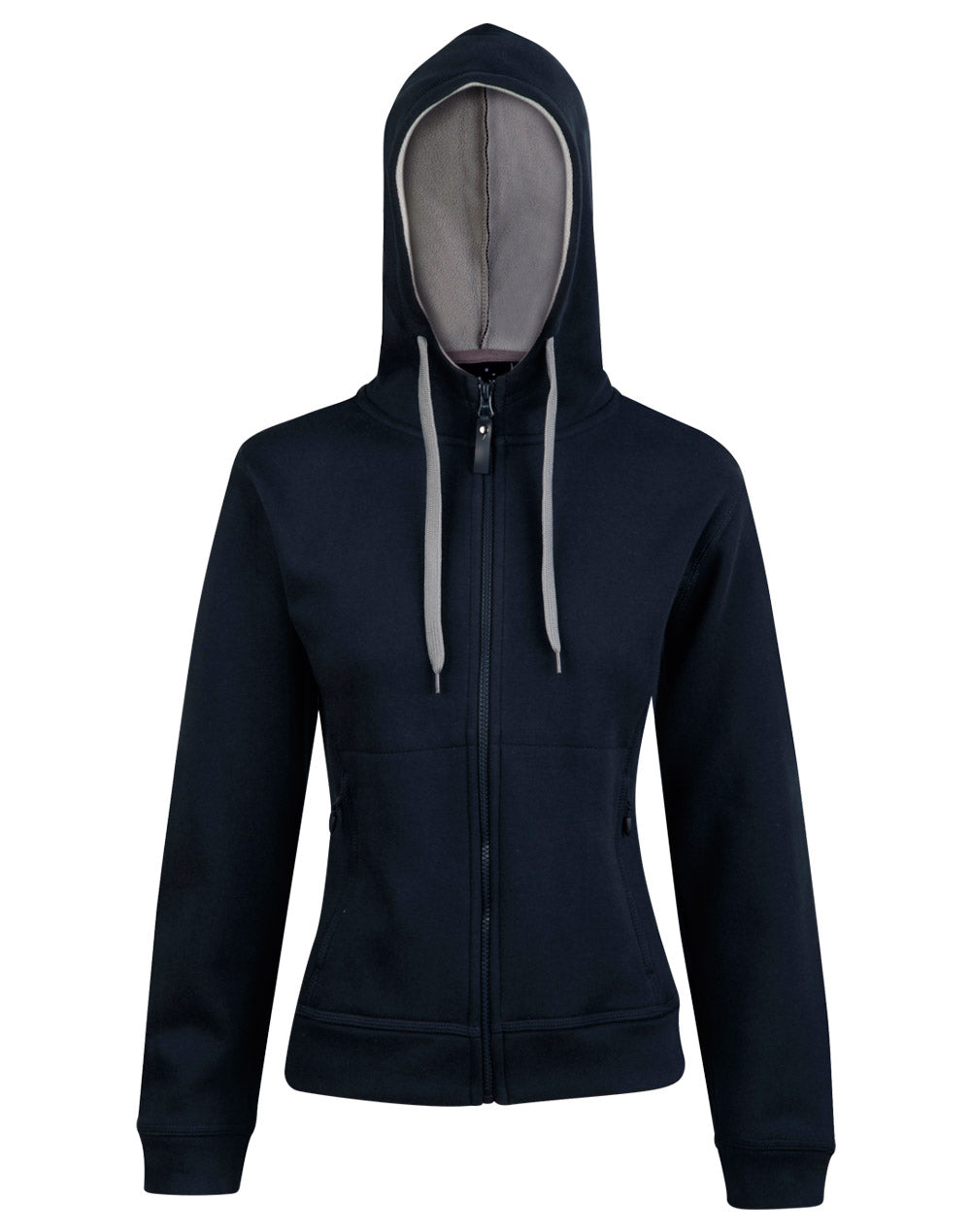 Passion Pursuit Hoodie Women's - Navy/Grey - Front