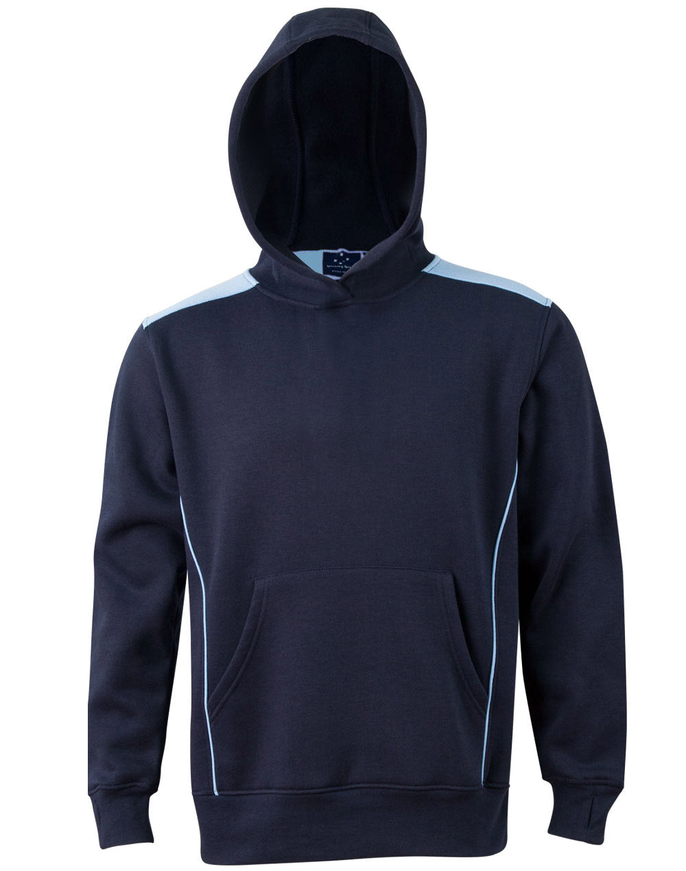 Croxton Hoodie Kid's - Navy/Skyblue - Front